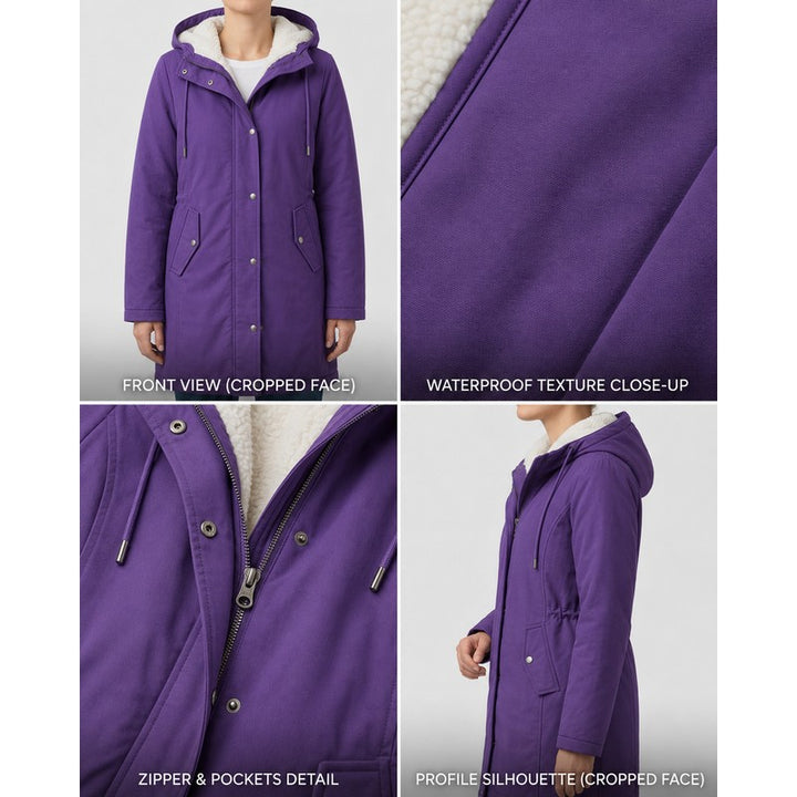 Women's Parka - Mid-Thigh Length with Storm Hood