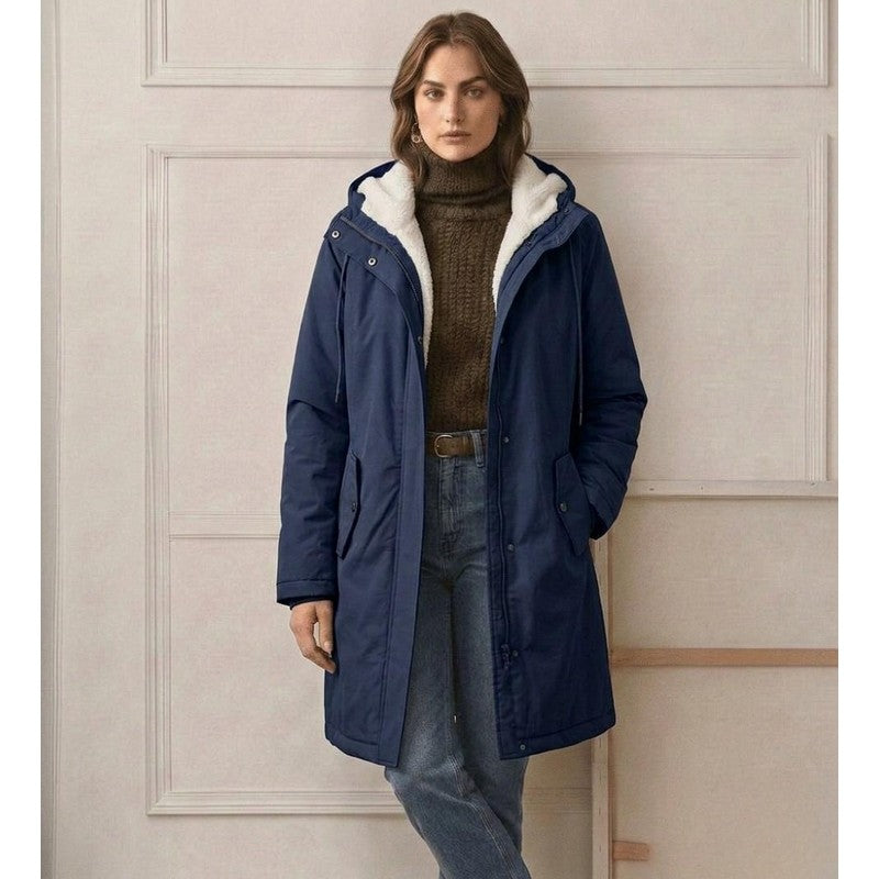 Women's Parka - Mid-Thigh Length with Storm Hood