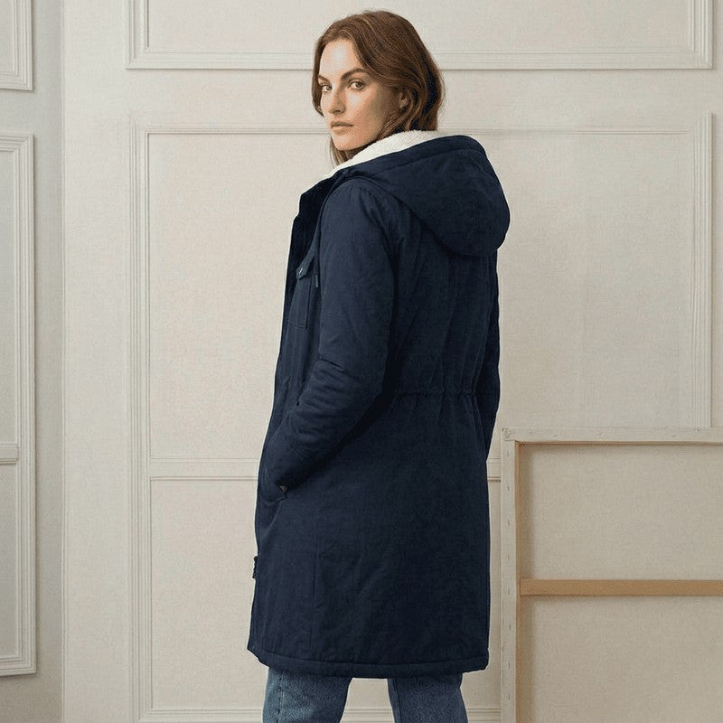 Women's Parka - Mid-Thigh Length with Storm Hood