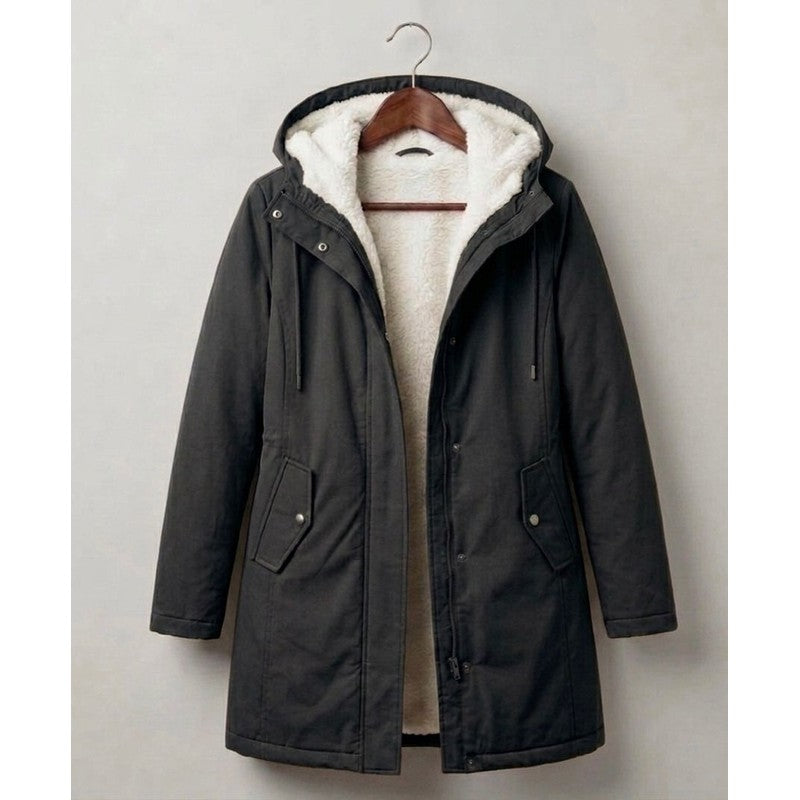 Women's Parka - Mid-Thigh Length with Storm Hood