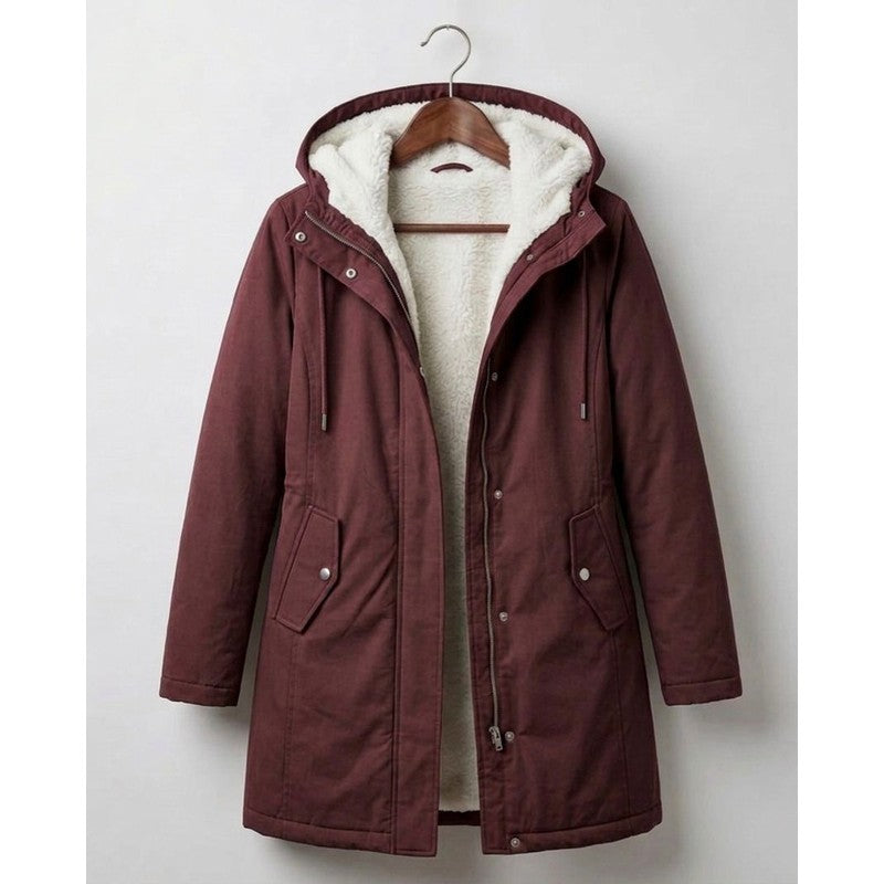 Women's Parka - Mid-Thigh Length with Storm Hood
