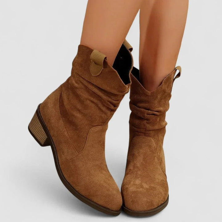 Women's Wide Fit Mid-Calf Boots - Pointed Toe